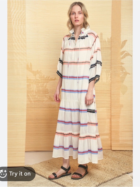 Apiece Apart Dresses & Skirts - Apiece Apart Striped Maxi Dress Size 0 Multicolor Vacation Coastal Beachy Chic